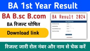 BA 1st Year Result 2024 (बीए प्रथम वर्ष का परिणाम जारी) यहां से चेक करे BA 1st year result- Khabarhelp.com