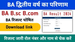 BA 2nd year Result 2024 (बीए द्वितीय वर्ष का परिणाम जारी) यहां से चेक करे BA Result Khabarhelp.com