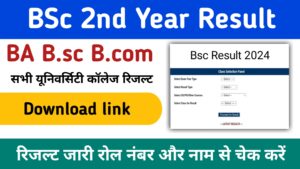 Bsc 2nd year Result 2024: (बीएससी द्वितीय वर्ष का परिणाम जारी) बीएससी रिजल्ट 2024 जल्दी यहां से चेक करें