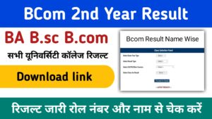 Bcom 2nd year Result 2024 (बीकॉम परिणाम 2024) जारी जल्दी यहां चेक करें Bcom 1st, 2nd, 3rd Year Result: