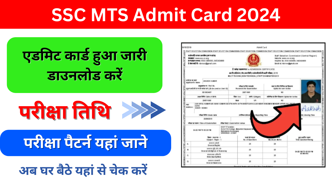 SSC MTS Admit Card 2024: ssc.gov.in पर एसएससी एमटीएस का एडमिट कार्ड जारी हुआ यहां इस लिंक से डाउनलोड करें