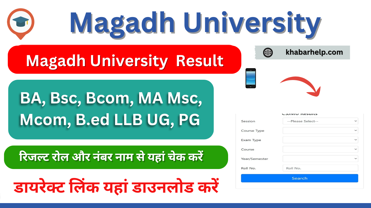 Magadh University Result 2024: {Out) check meexam.vmail.net.in/ BA, B.sc, B.com, UG, PG Results Available