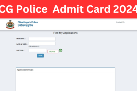 CG Police Admit Card 2024: Live PDF download for PET/PST at cgpolice.gov.in