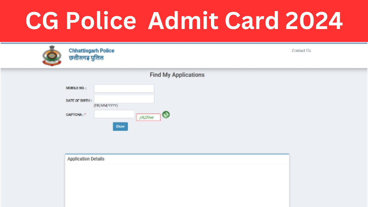 CG Police Admit Card 2024: Live PDF download for PET/PST at cgpolice.gov.in