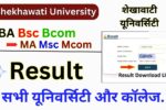 Shekhawati University Result 2025