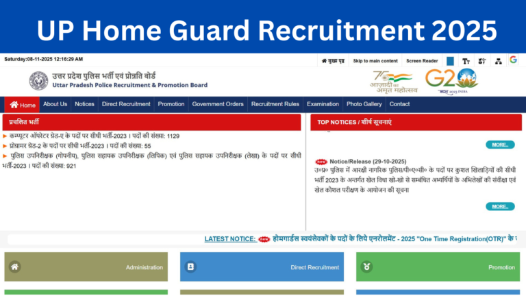 UP Home Guard Recruitment 2025 Out: UP Home Guard Recruitment, Apply for 41424 Posts, Application Link Active