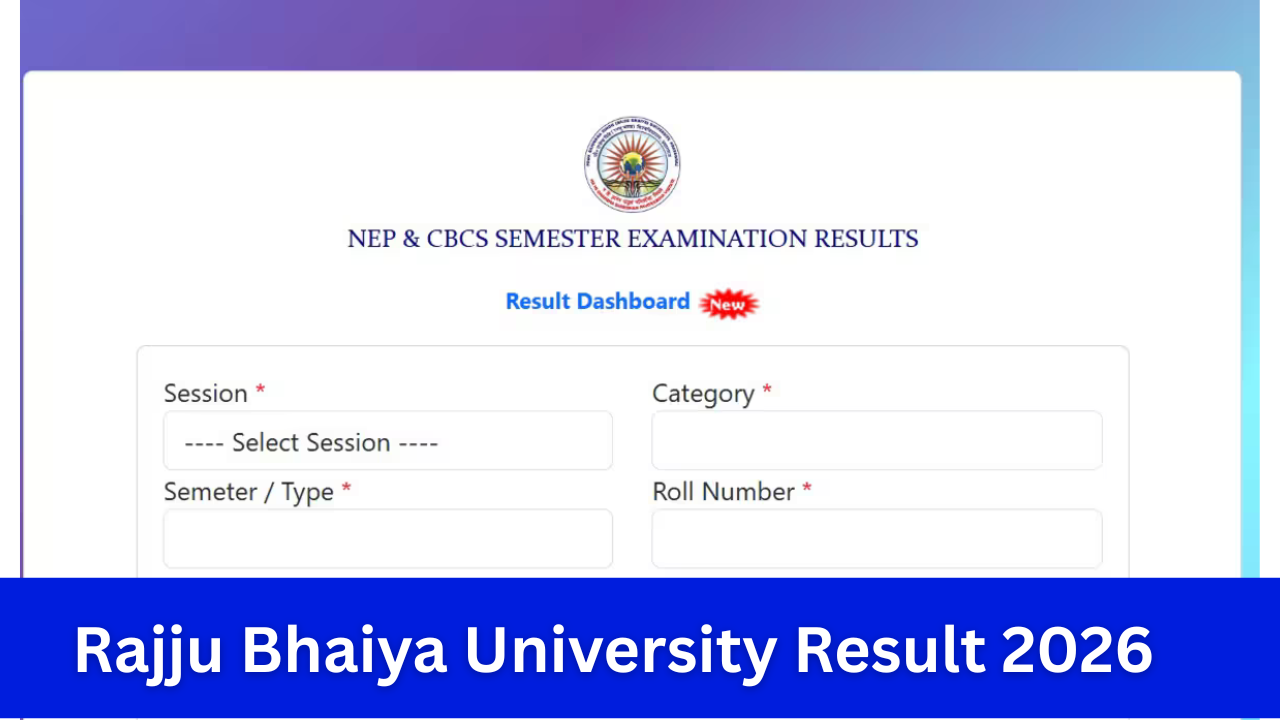Rajju Bhaiya University Result 2026: OUT (prsuniv.ac.in) Download BA Bsc Bcom Semester Marksheet 2026