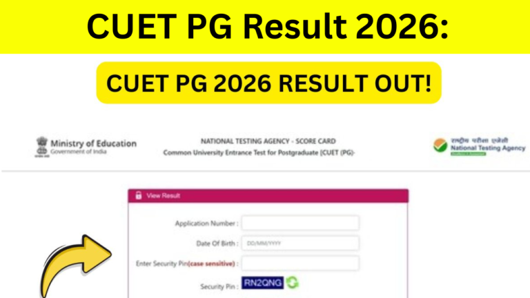 CUET PG Result 2026: Out @exams.nta.nic.in cuet-pg, Download Scorecard Link Active, Cut Off Marks