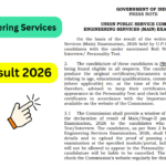 UPSC Engineering Services Mains Result 2026: Out Download Name Wise & Roll Number Wise Merit List 2026 PDF